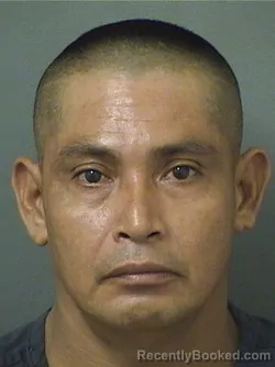 Mugshot of Hugo Ariel Sanchezmendoza booked in Palm Beach County, Florida on September 13, 2026