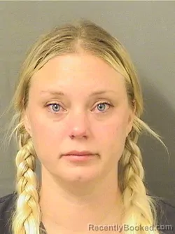 Mugshot of Alyssa Lora Brewer booked in Palm Beach County, Florida on September 14, 2026