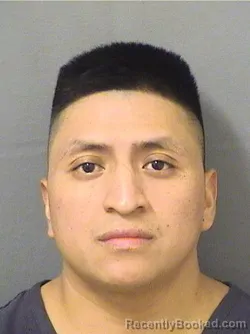 Mugshot of Obidio Waldemar Gonzalez booked in Palm Beach County, Florida on September 14, 2026
