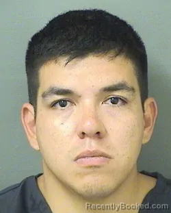 Mugshot of Andres Camilo Galeano booked in Palm Beach County, Florida on September 14, 2026