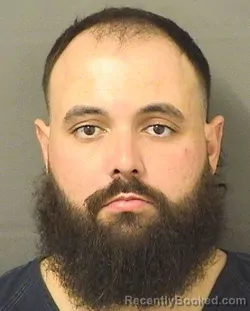 Mugshot of Nicholas Santiago booked in Palm Beach County, Florida on September 14, 2026