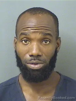 Mugshot of Calvin Olando Johnson booked in Palm Beach County, Florida on September 15, 2026