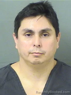Mugshot of Bayron Andres Gutierrez booked in Palm Beach County, Florida on September 15, 2026