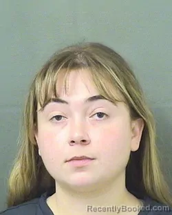 Mugshot of Sophia Tiffany Mogavero booked in Palm Beach County, Florida on September 16, 2026
