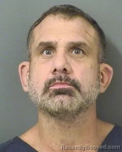 Mugshot of Thomas Justin Fiorini booked in Palm Beach County, Florida on October 10, 2026