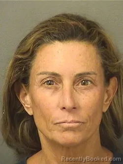 Mugshot of Erica Carol Sanders booked in Palm Beach County, Florida on October 10, 2026