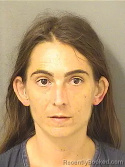Mugshot of Karly Marie Mac booked in Palm Beach County, Florida on October 11, 2026