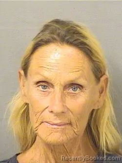 Mugshot of Cherrie Lyn Bieckert booked in Palm Beach County, Florida on October 11, 2026