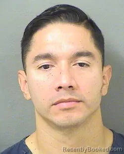 Mugshot of Eduardo Machado booked in Palm Beach County, Florida on October 12, 2026