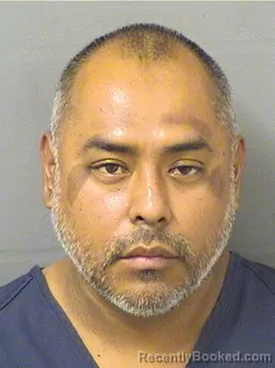 Mugshot of Gilberto Ocampo booked in Palm Beach County, Florida on October 12, 2026