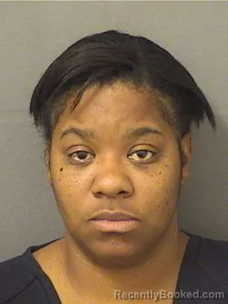 Mugshot of Lashayla Marcia Reynolds booked in Palm Beach County, Florida on October 13, 2026