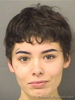 Mugshot of Katelyn Marie Downing booked in Palm Beach County, Florida on October 13, 2026