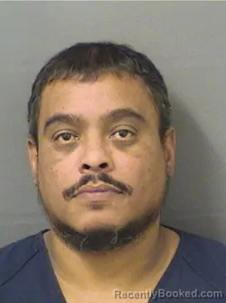 Mugshot of Edwin Davila booked in Palm Beach County, Florida on October 13, 2026