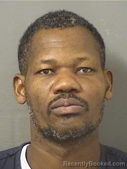 Mugshot of Wilcene Nicolas booked in Palm Beach County, Florida on October 14, 2026