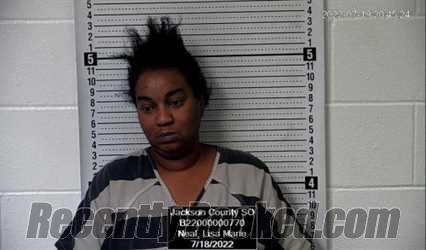 Booking photo from Jackson County, Kansas