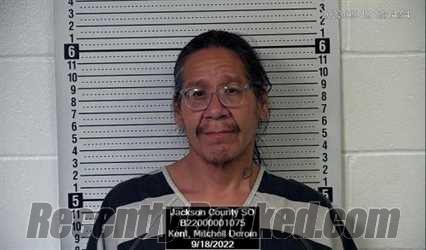 Booking photo from Jackson County, Kansas