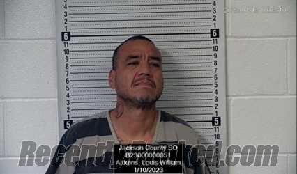 Booking photo from Jackson County, Kansas