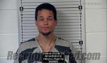 Booking photo from Jackson County, Kansas