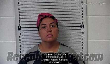 Booking photo from Jackson County, Kansas