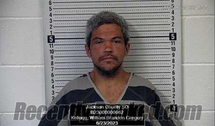 Booking photo from Jackson County, Kansas