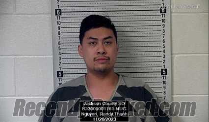 Booking photo from Jackson County, Kansas