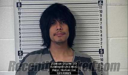 Booking photo from Jackson County, Kansas