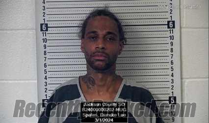 Booking photo from Jackson County, Kansas