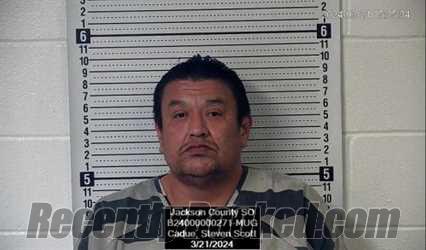 Booking photo from Jackson County, Kansas