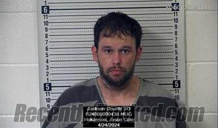 Booking photo from Jackson County, Kansas