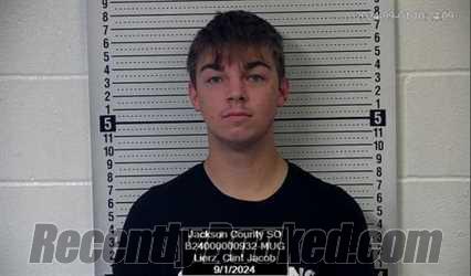 Booking photo from Jackson County, Kansas
