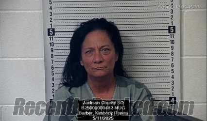 Booking photo from Jackson County, Kansas
