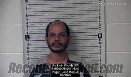 Booking photo from Jackson County, Kansas