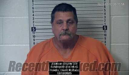 Booking photo from Jackson County, Kansas