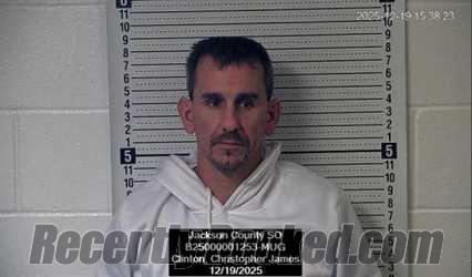 Booking photo from Jackson County, Kansas