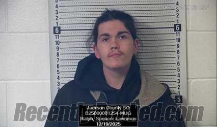 Booking photo from Jackson County, Kansas