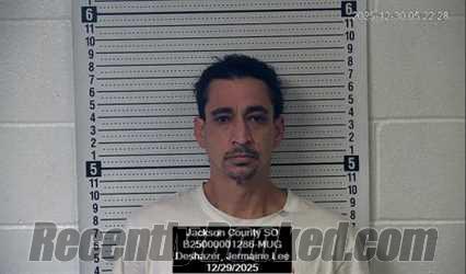 Booking photo from Jackson County, Kansas