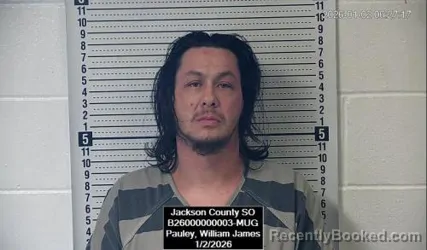 Booking photo from Jackson County, Kansas