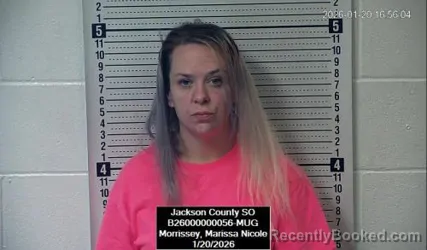 Booking photo from Jackson County, Kansas