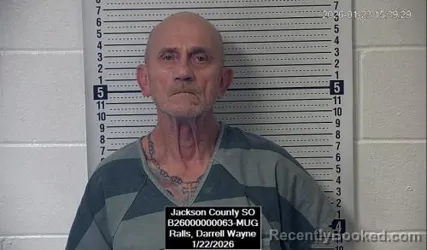 Booking photo from Jackson County, Kansas
