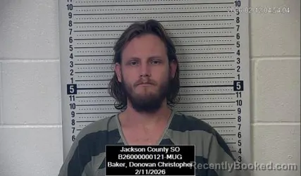 Mugshot of Donovan Christopher Baker