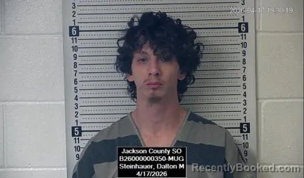 Booking photo from Jackson County, Kansas