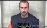Mugshot of DUSTIN GREINER booked in Jefferson County, Kansas on July 7, 2026