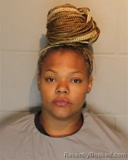 Mugshot of BRYANETTA TIANNA MONDAINE booked in Johnson County, Kansas on July 10, 2026