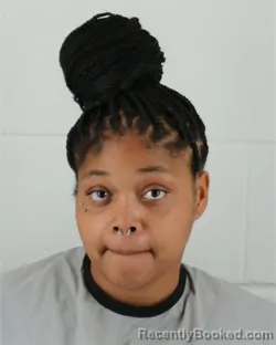 Mugshot of Jayla Monae Harris booked in Johnson County, Kansas on August 21, 2026