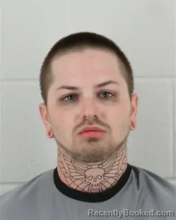 Mugshot of Gage Martin Opella booked in Johnson County, Kansas on August 28, 2026