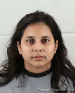 Mugshot of Manju Bhatt booked in Johnson County, Kansas on September 1, 2026