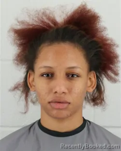 Mugshot of Nevaeh Amear Kirtdoll-Curry booked in Johnson County, Kansas on October 24, 2026