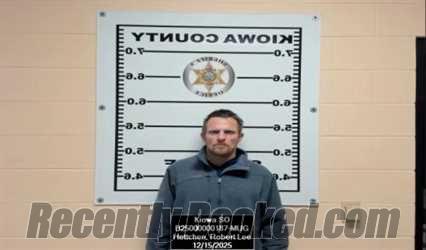 Booking photo from Kiowa County, Kansas