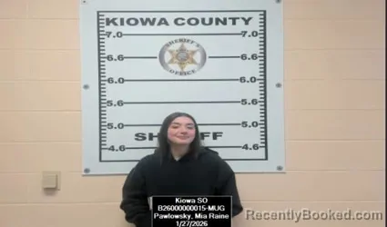 Mugshot of Mia Raine Pawlowsky