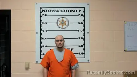 Mugshot of Lorenzo Chavira booked in Kiowa County, Kansas on July 9, 2026